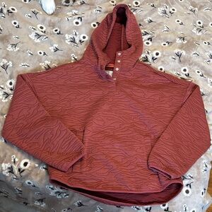 Women’s  Red Orange Outdoors Hoodie
